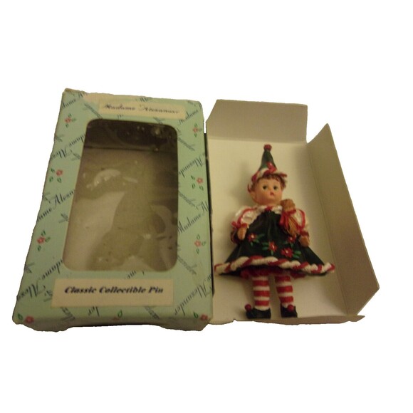 Madame Alexander Elf Doll Pin Brooch New In Box Christmas - Picture 3 of 4